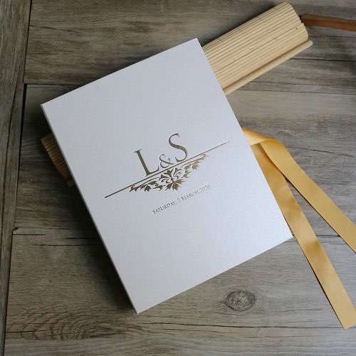 Hardcover Box Gold Mirror Acrylic Invitation Card Wedding Invitation Customized